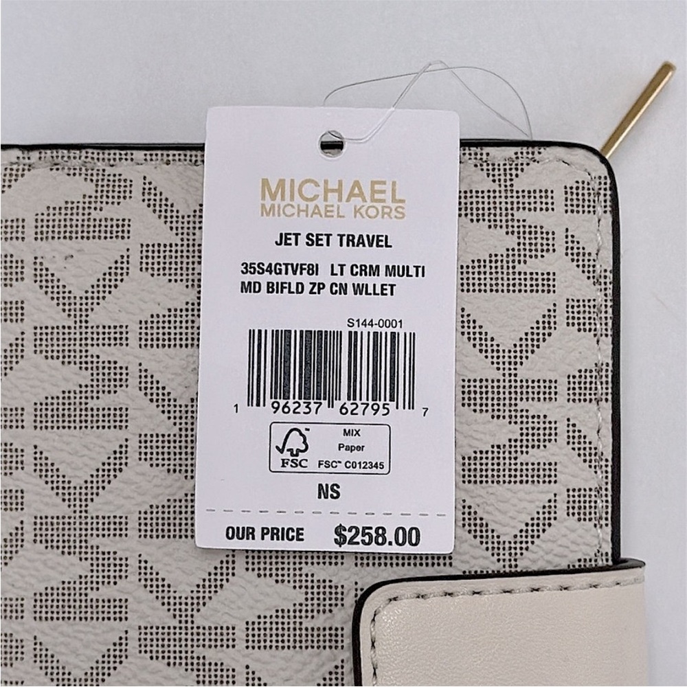 Michael Kors Gray and Pink Butterfly Wallet - Picture 8 of 15